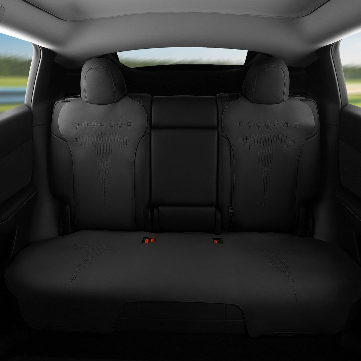 2020-2024 Tesla Model Y Seat Covers Cushions V2 Suede Leather
