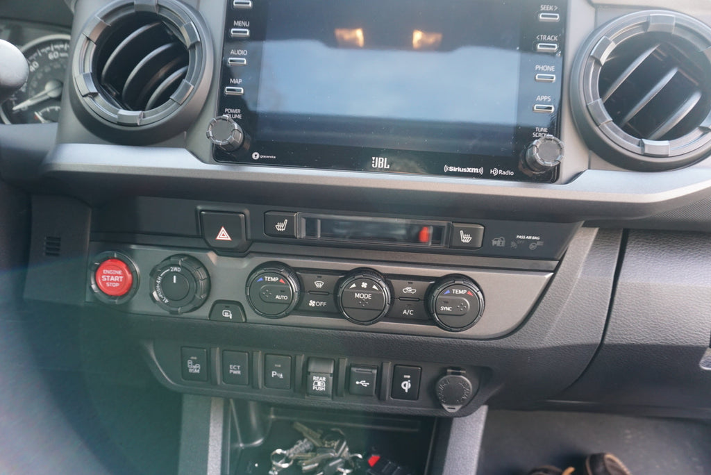 Climate Rings (2016-2023 Tacoma DUAL ZONE) - BLACK