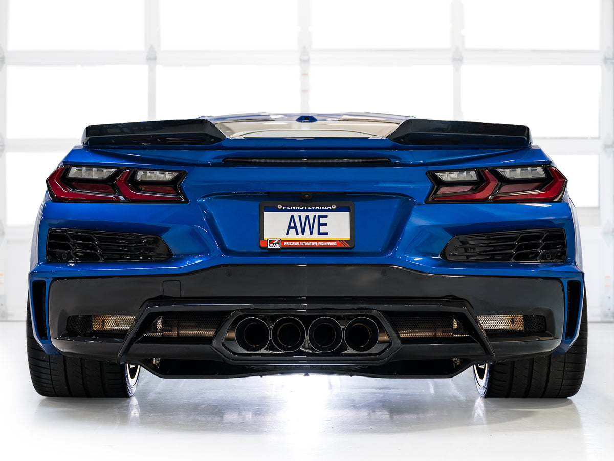 AWE SwitchPath Exhaust for C8 Corvette Z06 - 4.5" Diamond Black Tips
