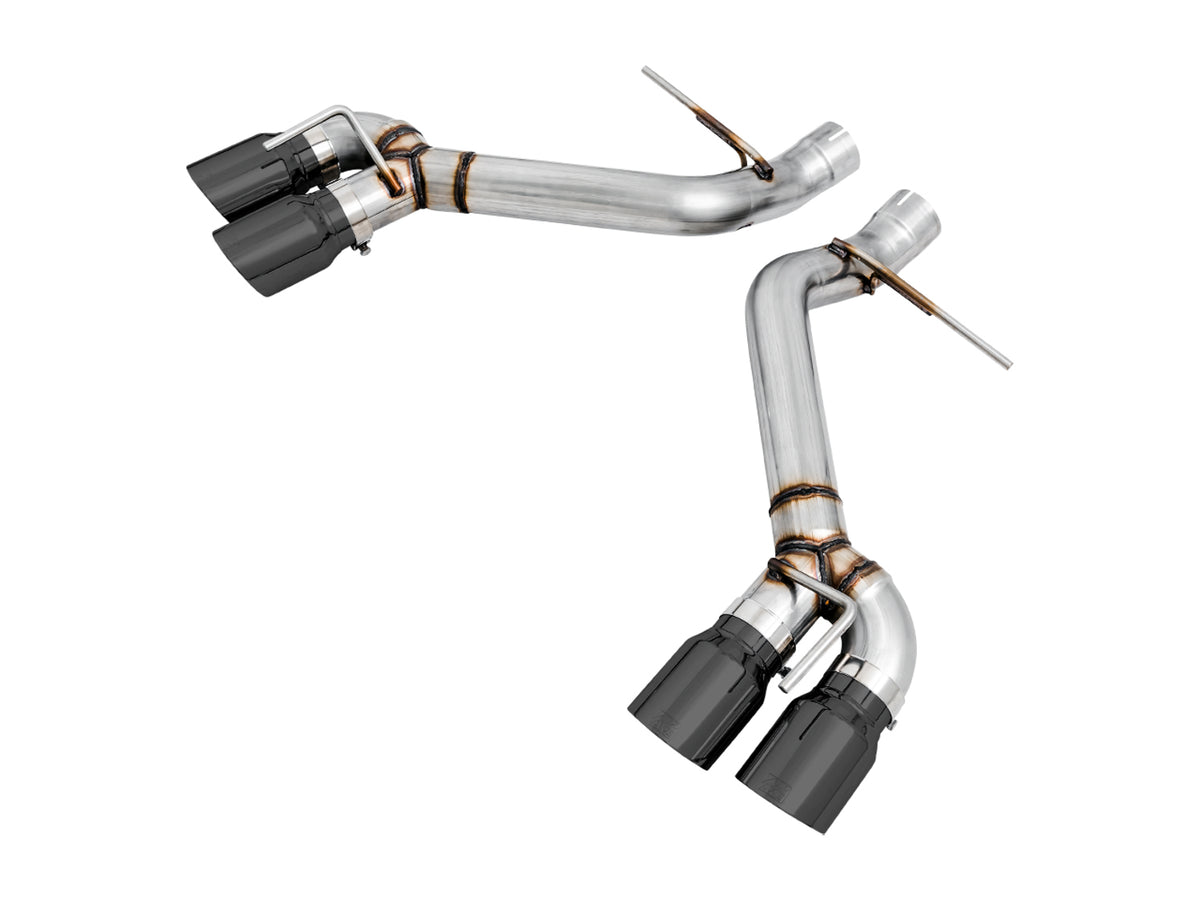 AWE Track Edition Axleback Exhaust for Gen6 Camaro SS/ZL1/LT1, Quad Outlet - 4.5" Diamond Black Tips