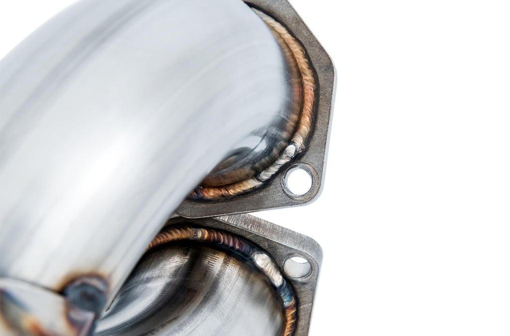 AWE Track Edition Exhaust for Audi B9 S4 - Non-Resonated - 4" Chrome Silver Tips