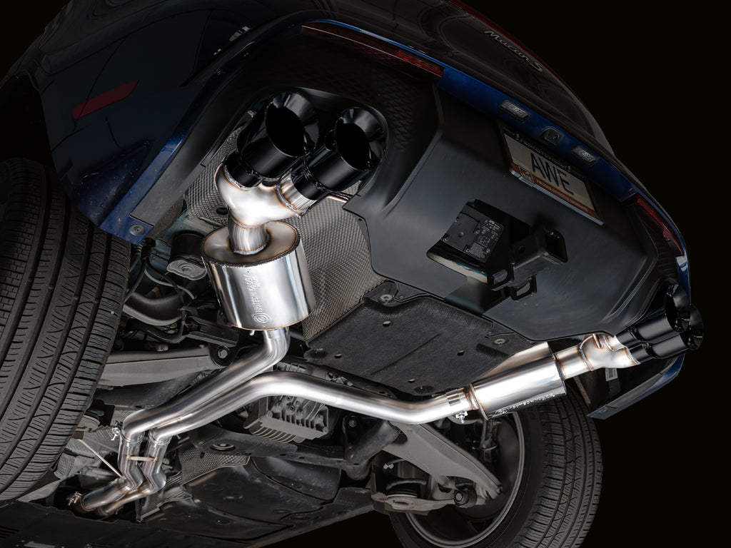 AWE Touring Edition Catback Exhaust for '22+ Porsche Macan 2.9TT - Diamond Black Tips