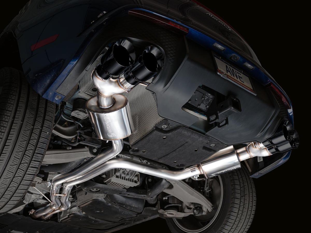 AWE Touring Edition Catback Exhaust for '22+ Porsche Macan 2.9TT - Diamond Black Tips