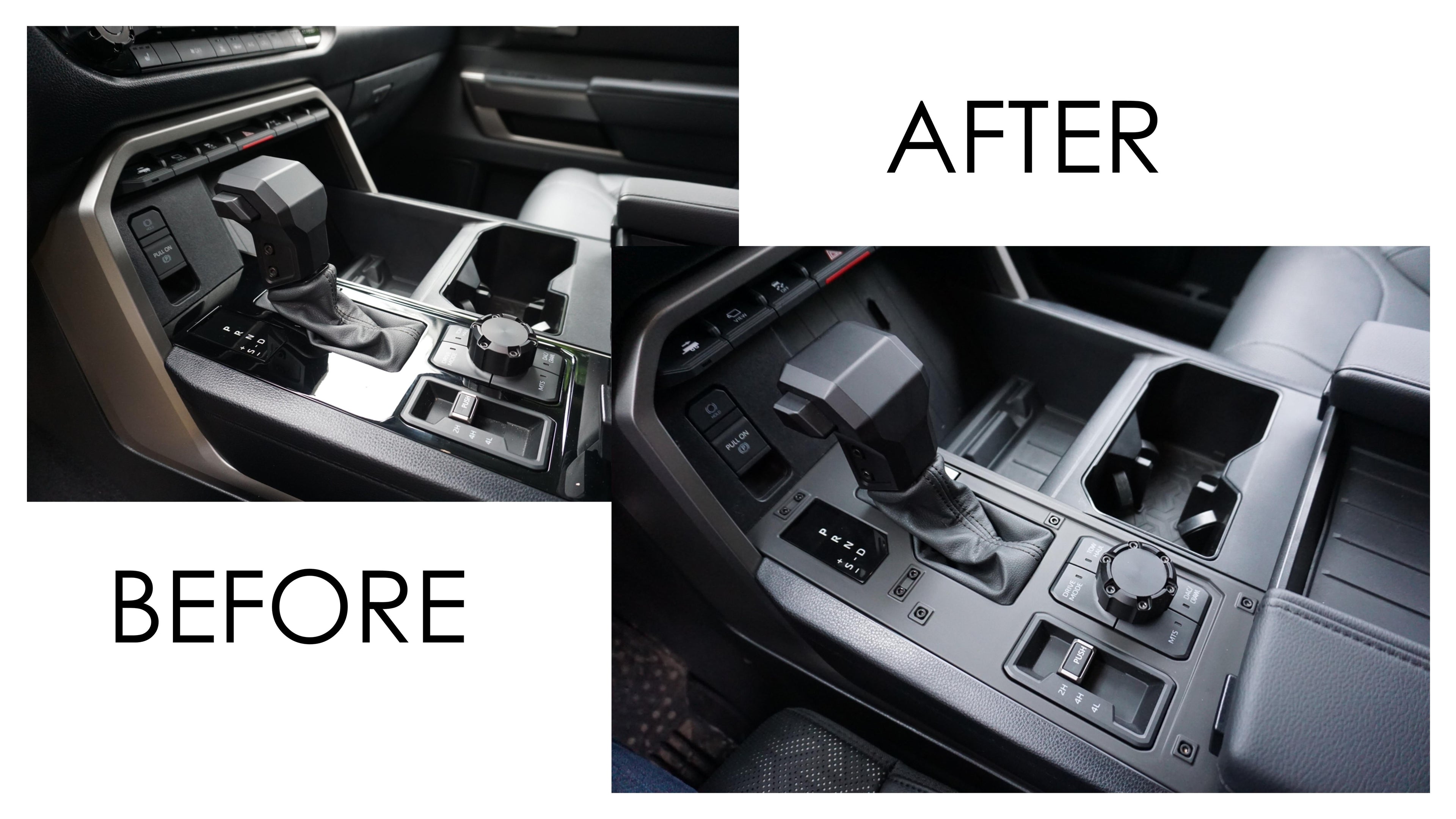 Center Console Panel (2022+ Tundra) - BLACK