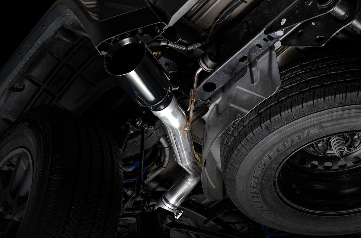 AWE Tread Edition Catback Single-Side Exhaust for Jeep JT 3.6L - Diamond Black Tip