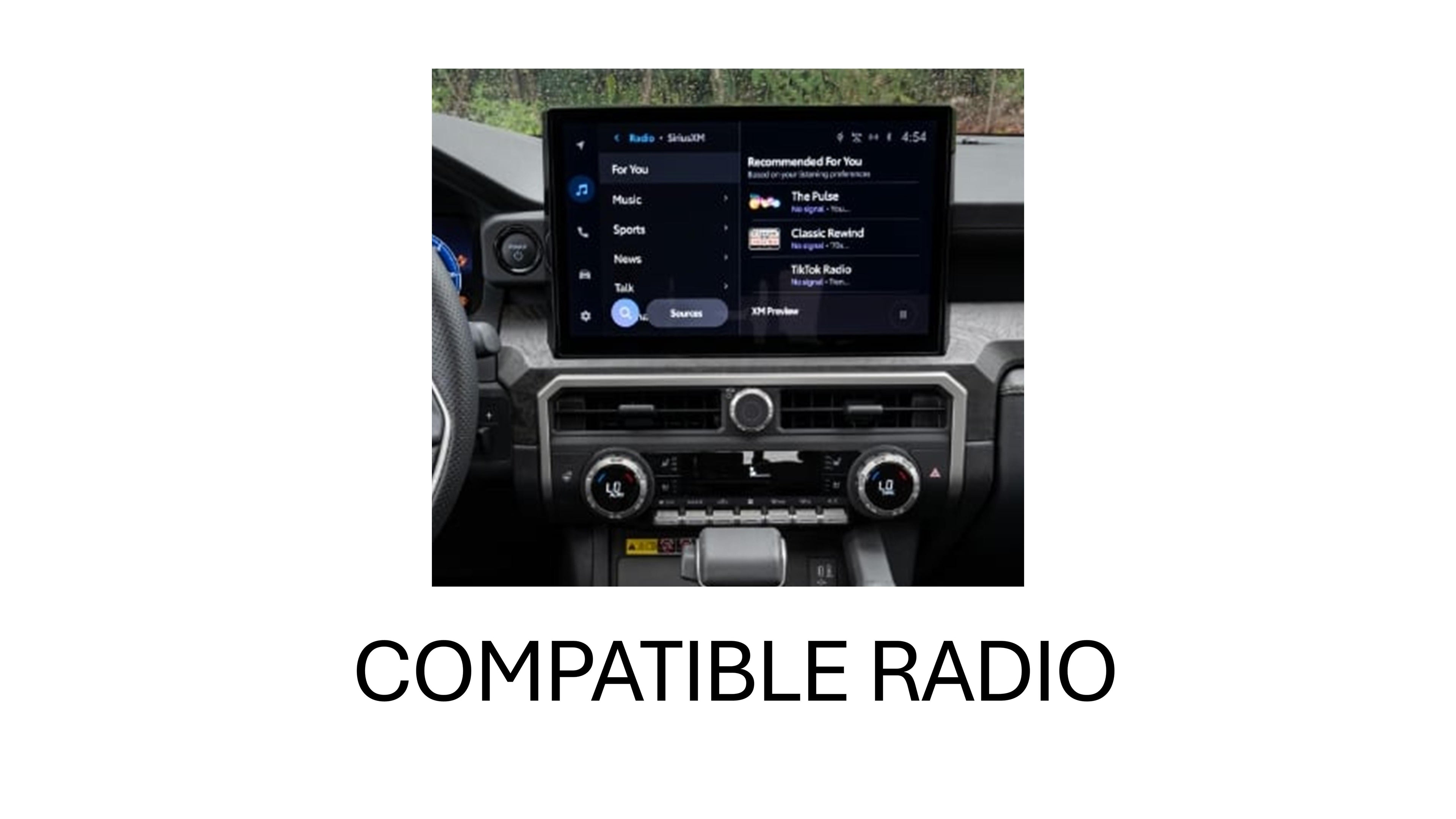 V2 Radio Knob + Drive Mode Knob + Climate Knobs (2024+ Tacoma / 2025+ 4Runner) - BLACK