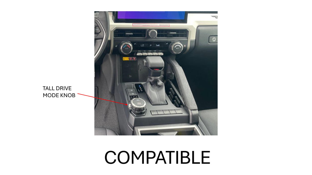 V2 Radio Knob + Drive Mode Knob + Climate Knobs (2024+ Tacoma / 2025+ 4Runner) - BLACK