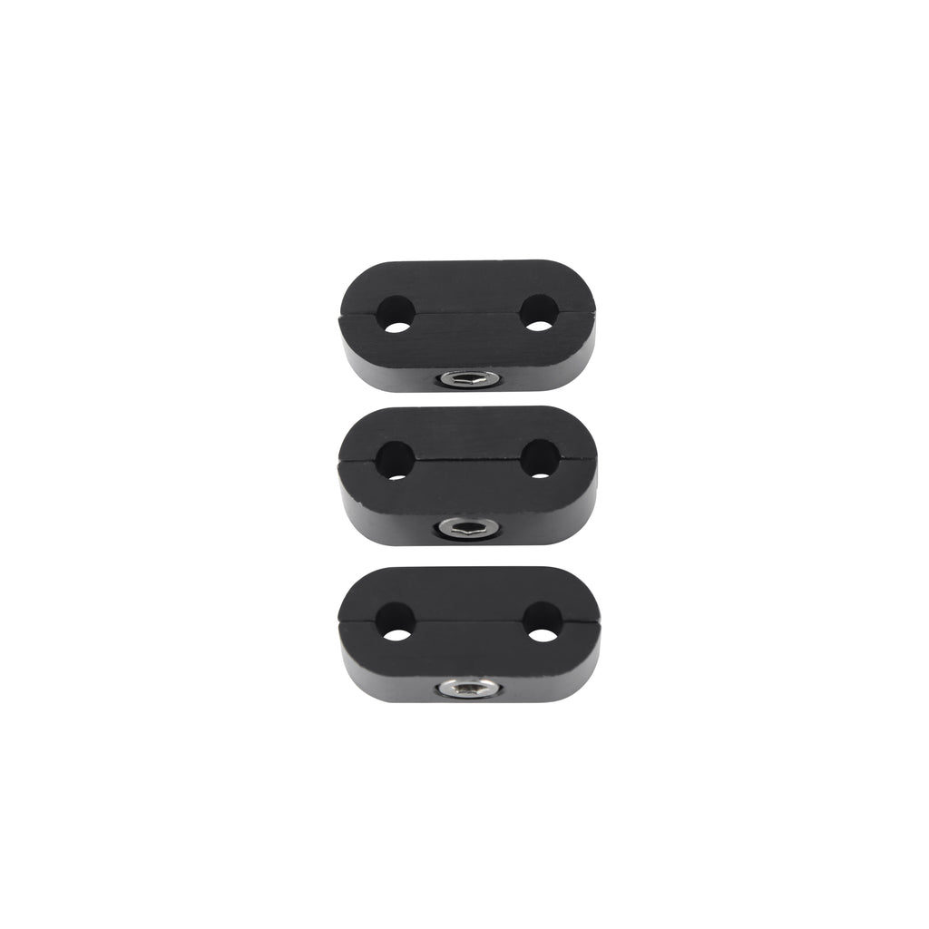 Hose & Tubing Separator, 3/16", Package of 3, Black Anodized