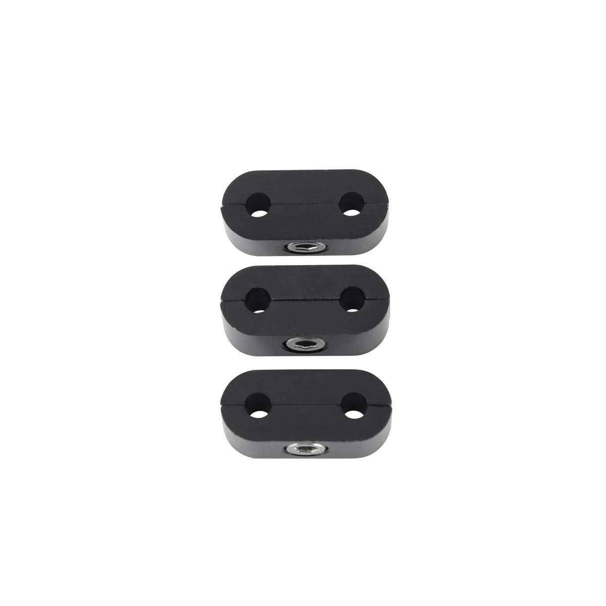 Hose & Tubing Separator, 3/16", Package of 3, Black Anodized