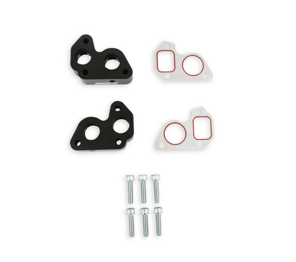 Fits GM LS Engines - Includes (2) -12 AN O-Ring ports on Each side of the block.  1/8" NPT port for use with Steam Tube Plumbing.  Billet Aluminum w/ Black Anodized Finish
