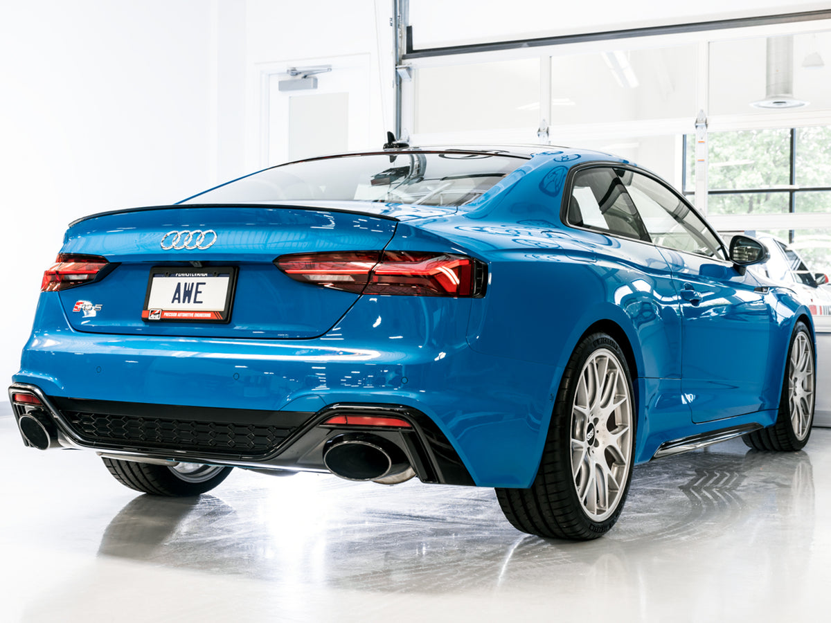 AWE Touring Edition Exhaust for Audi B9.5 RS 5 Coupe - Diamond Black RS-style Tips