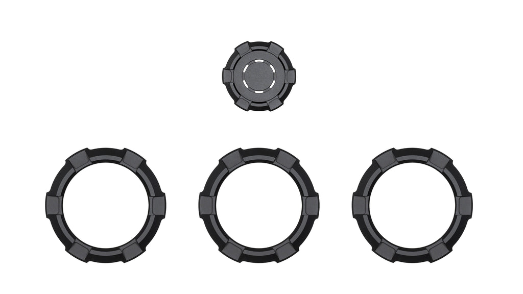 V2 Radio Knob + Drive Mode Knob + Climate Knobs (2024+ Tacoma / 2025+ 4Runner) - BLACK