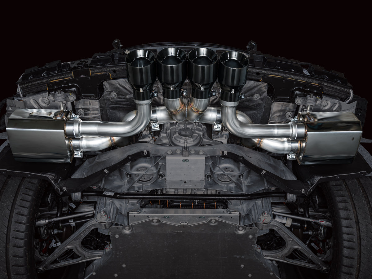 AWE SwitchPath Exhaust for C8 Corvette Z06 - 4.5" Diamond Black Tips