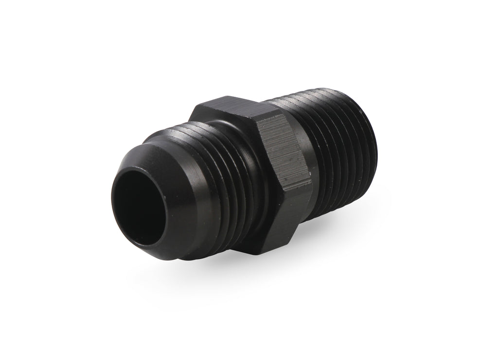 Straight AN -10 Male to 1/2" NPT Male Adapter - Black