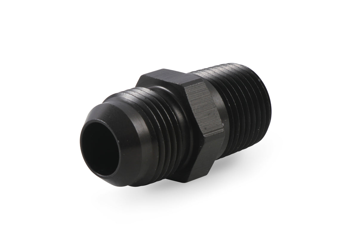 Straight AN -10 Male to 1/2" NPT Male Adapter - Black