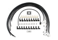 Spark Plug Wire Set - Universal - 90 Deg White Ceramic Boots - 9001C, Spark Plug Wires, Pro Fit Ceramic, Spiral Core, 8mm, Black, Set