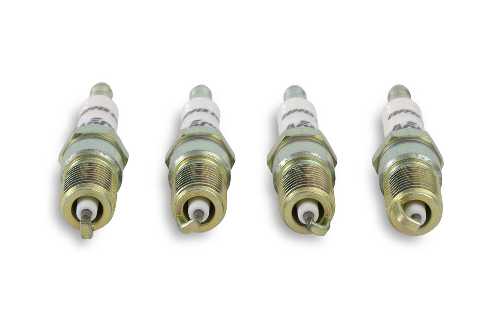 HP Copper Spark Plug - 14mm Thread - .708 in Reach - Tapered Seat - 4 Pack