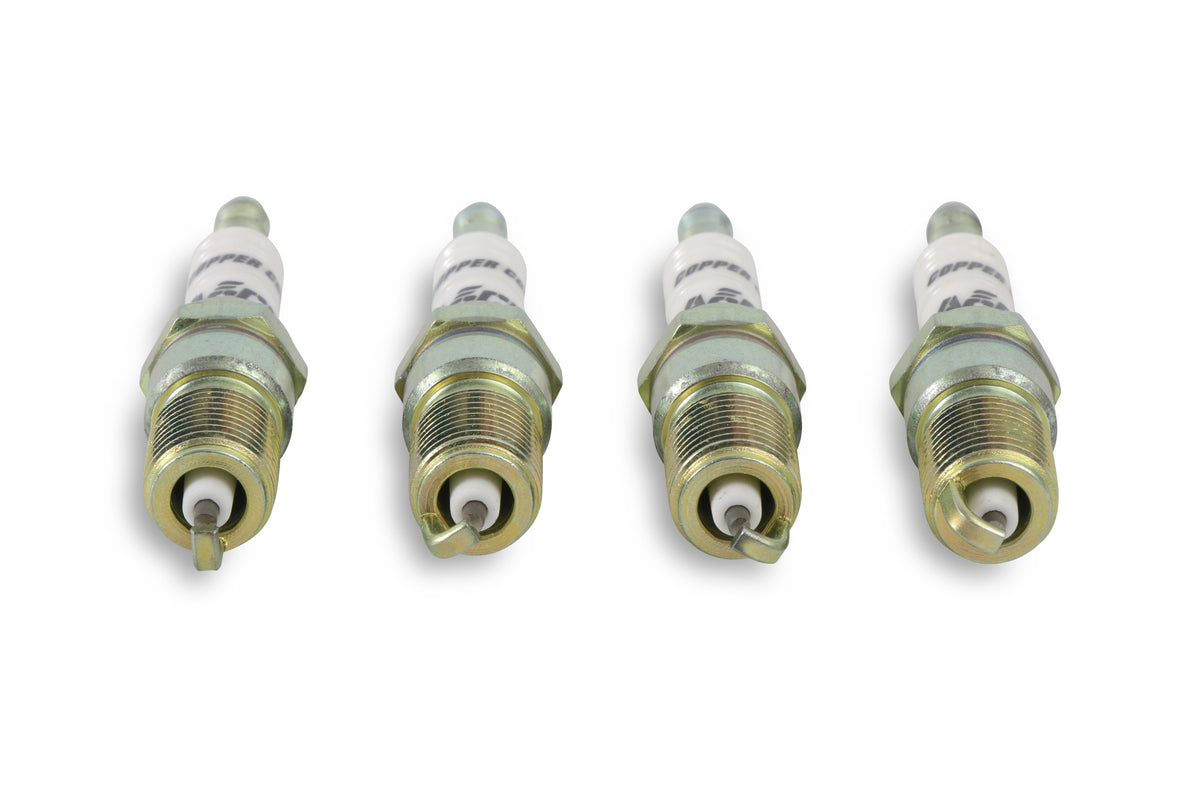 HP Copper Spark Plug - 14mm Thread - .708 in Reach - Tapered Seat - 4 Pack