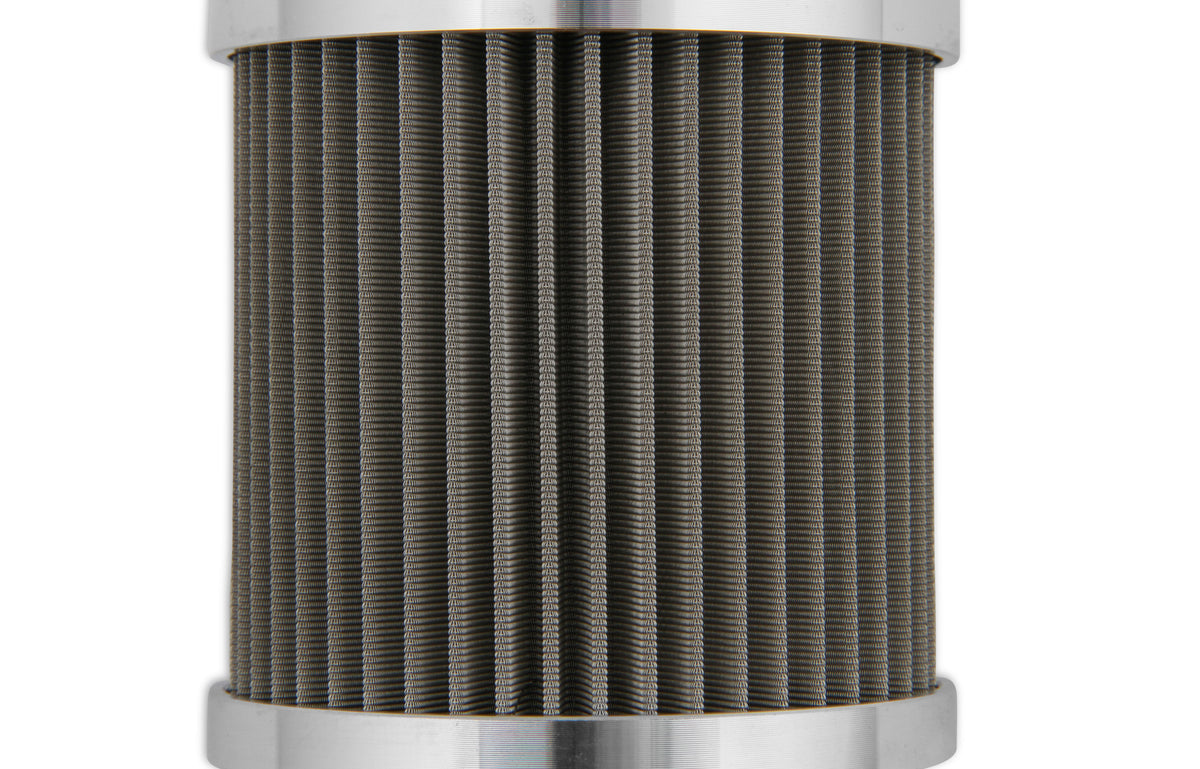 Polished w/ Billet Filter, Drain Valve, -12 AN O-Ring Port (inlet) & Mounting Brackets. 1/8" NPT on Drain Valve for Optional Remote Outlet Hose