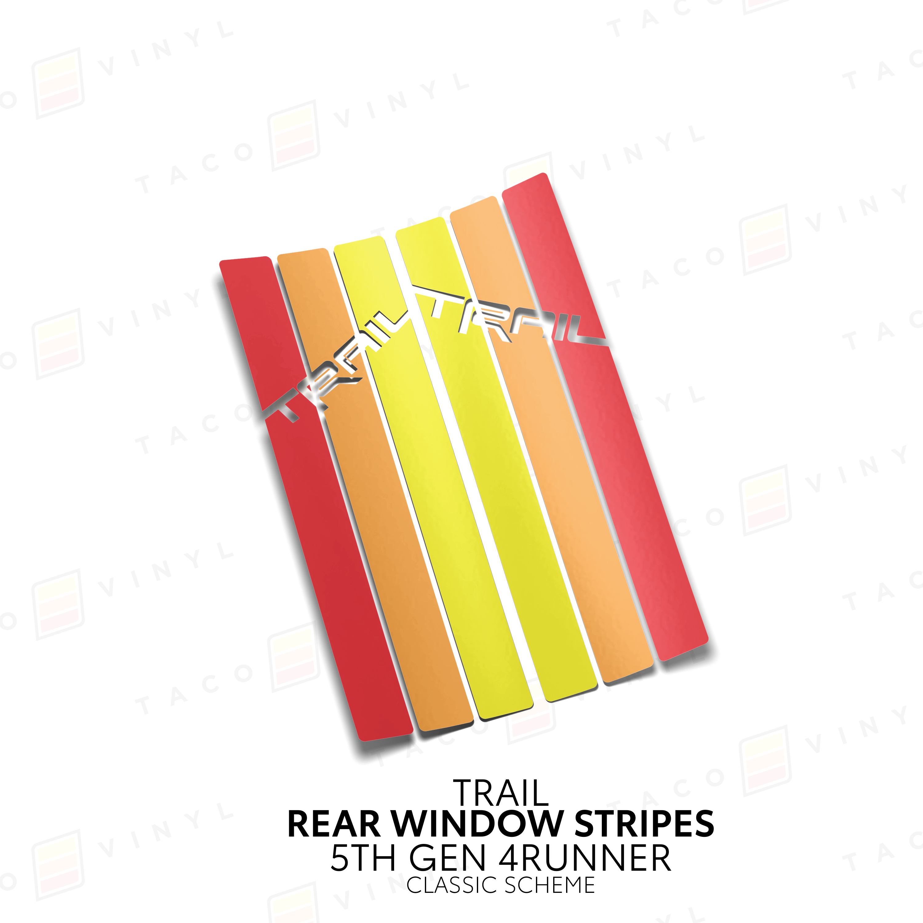4Runner Rear Window Stripes