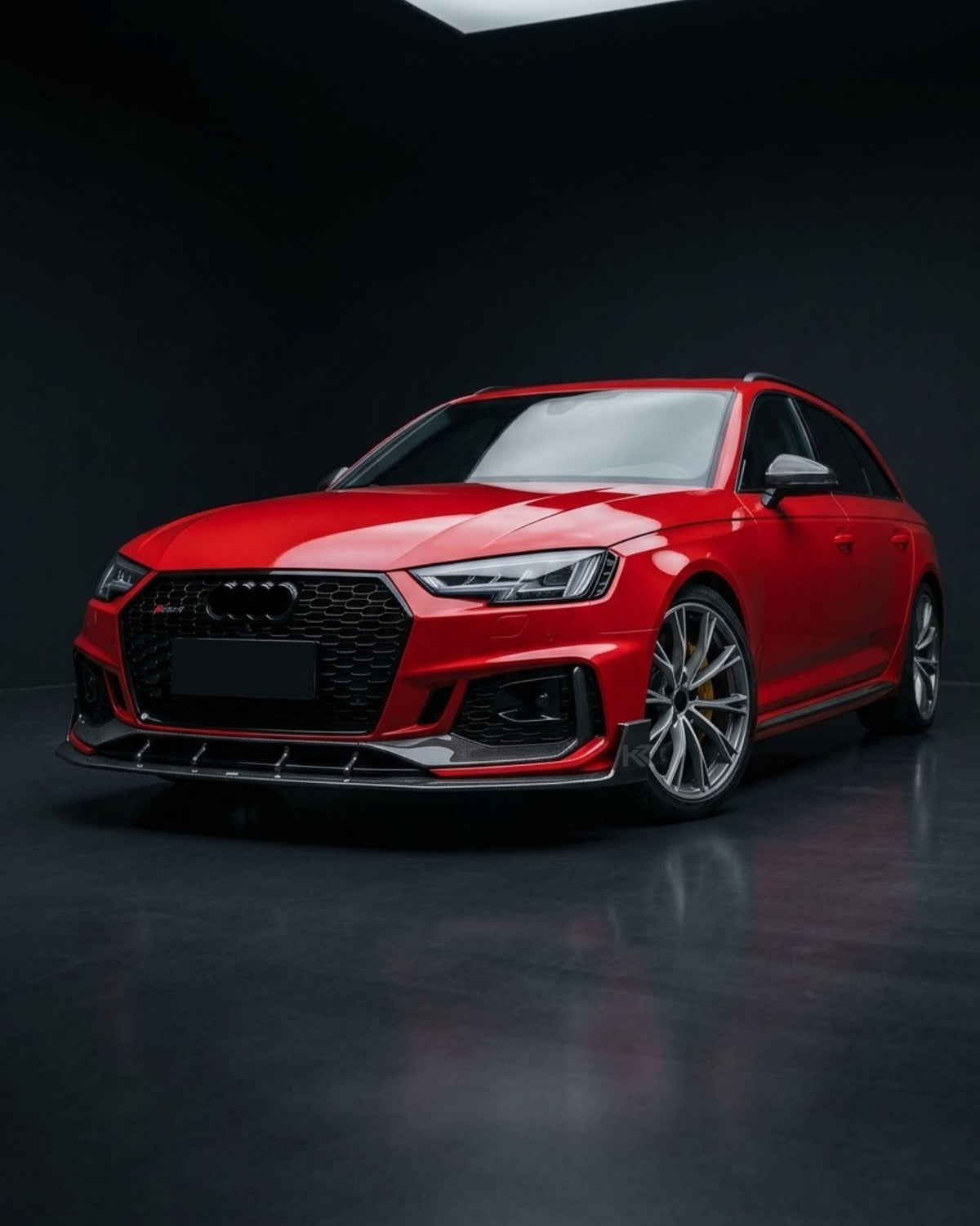 2019 Audi RS4 B9 Front Center Lip Splitter – Pre-Preg Dry Carbon Fiber
