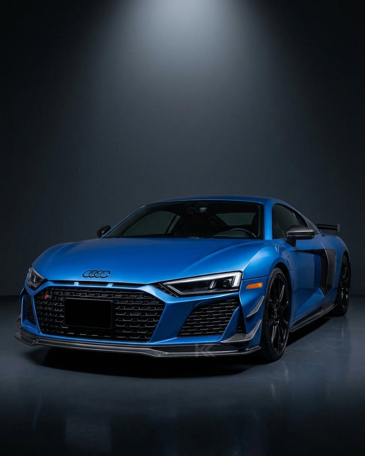 2019–2023 Audi R8 V10 Coupe Front Bumper Lip Splitter – Prepreg Dry Carbon Fiber