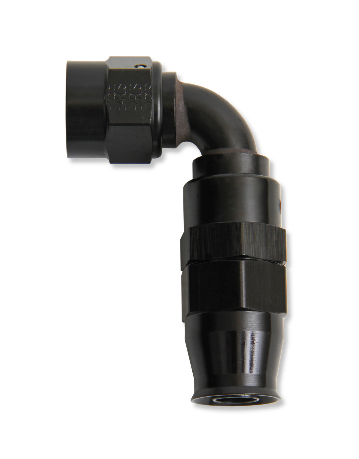 -8 AN Twist-on (Dynamic Swivel) 90 Degree Bent Tube Hose-End