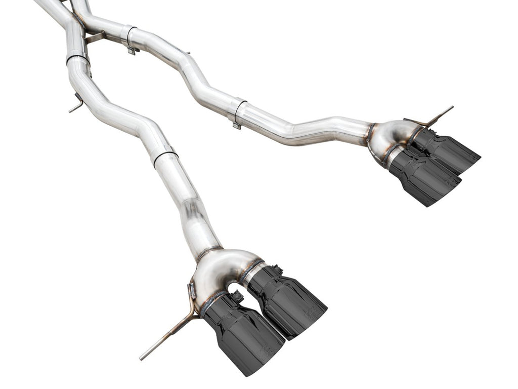 AWE Track Edition Catback Exhaust for BMW G8X M3/M4 - 4.5" Diamond Black Tips