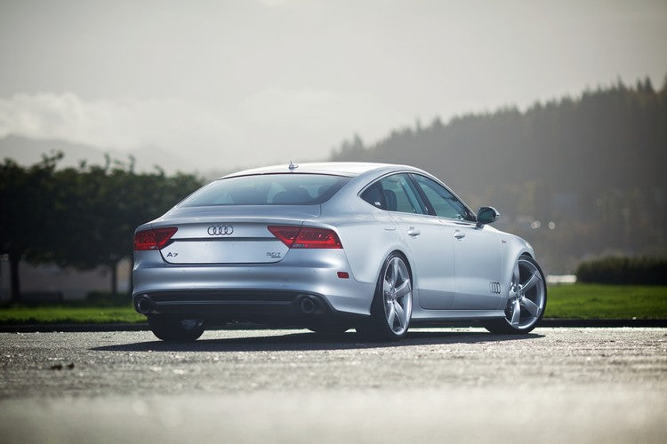 AWE Touring Edition Exhaust for Audi C7 A7 3.0T - 4" Diamond Black Tips