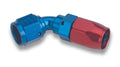 Earls 60 Degree Swivel-Seal® Hose End AN -8 - Red/Blue