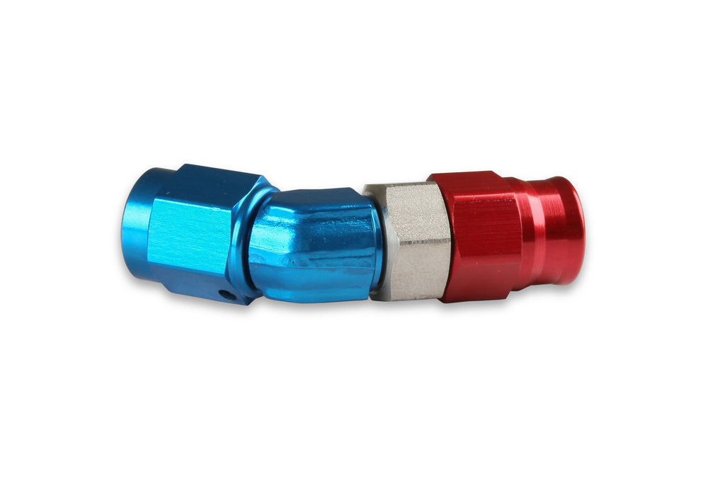 Speed-Seal Hose End Hose Size -6 Nut Size 6 Material Aluminum Adjustable Low Profile 45
