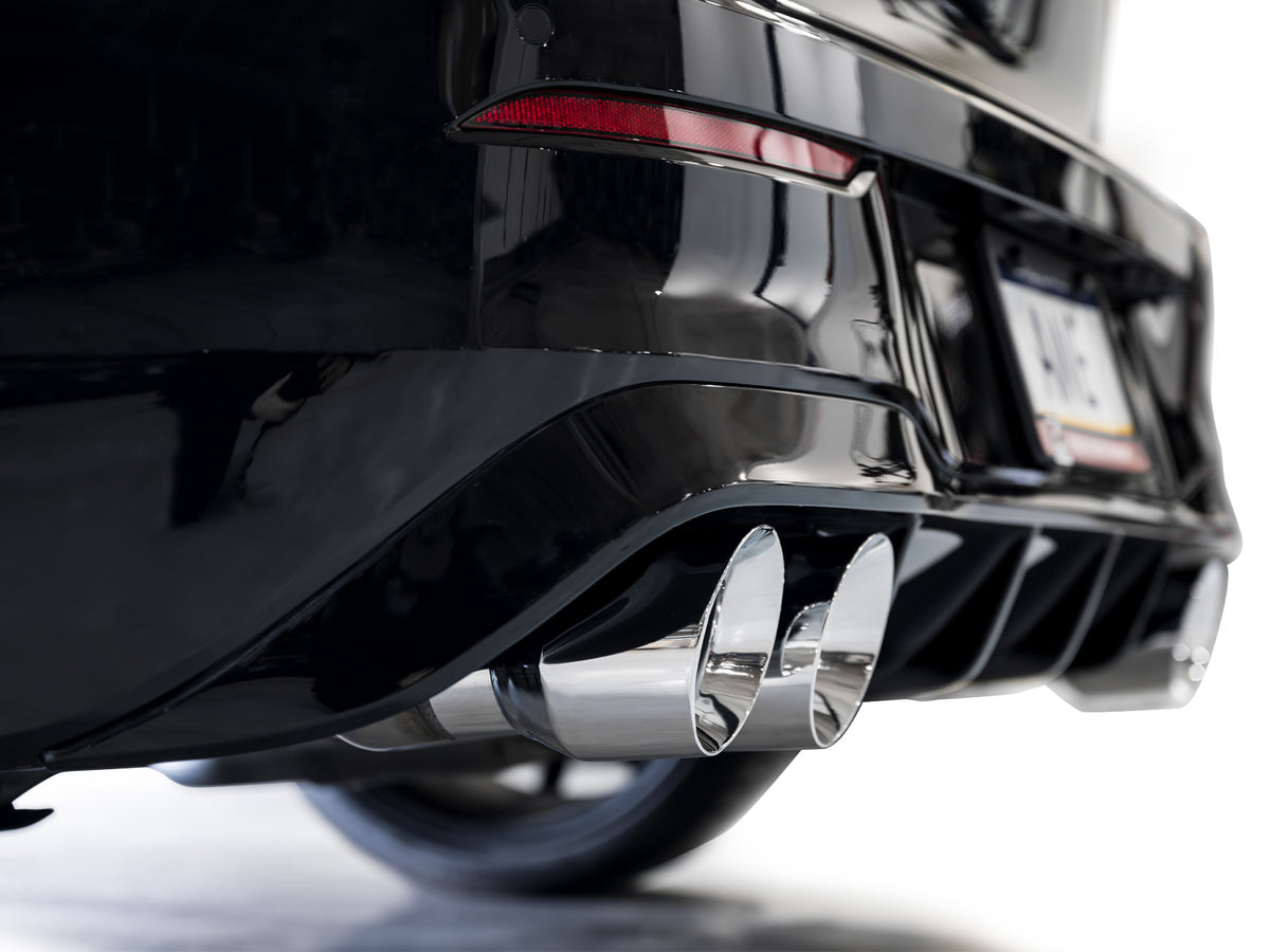 AWE Track Edition Exhaust for Volkswagen MK8 Golf R - Chrome Silver Tips