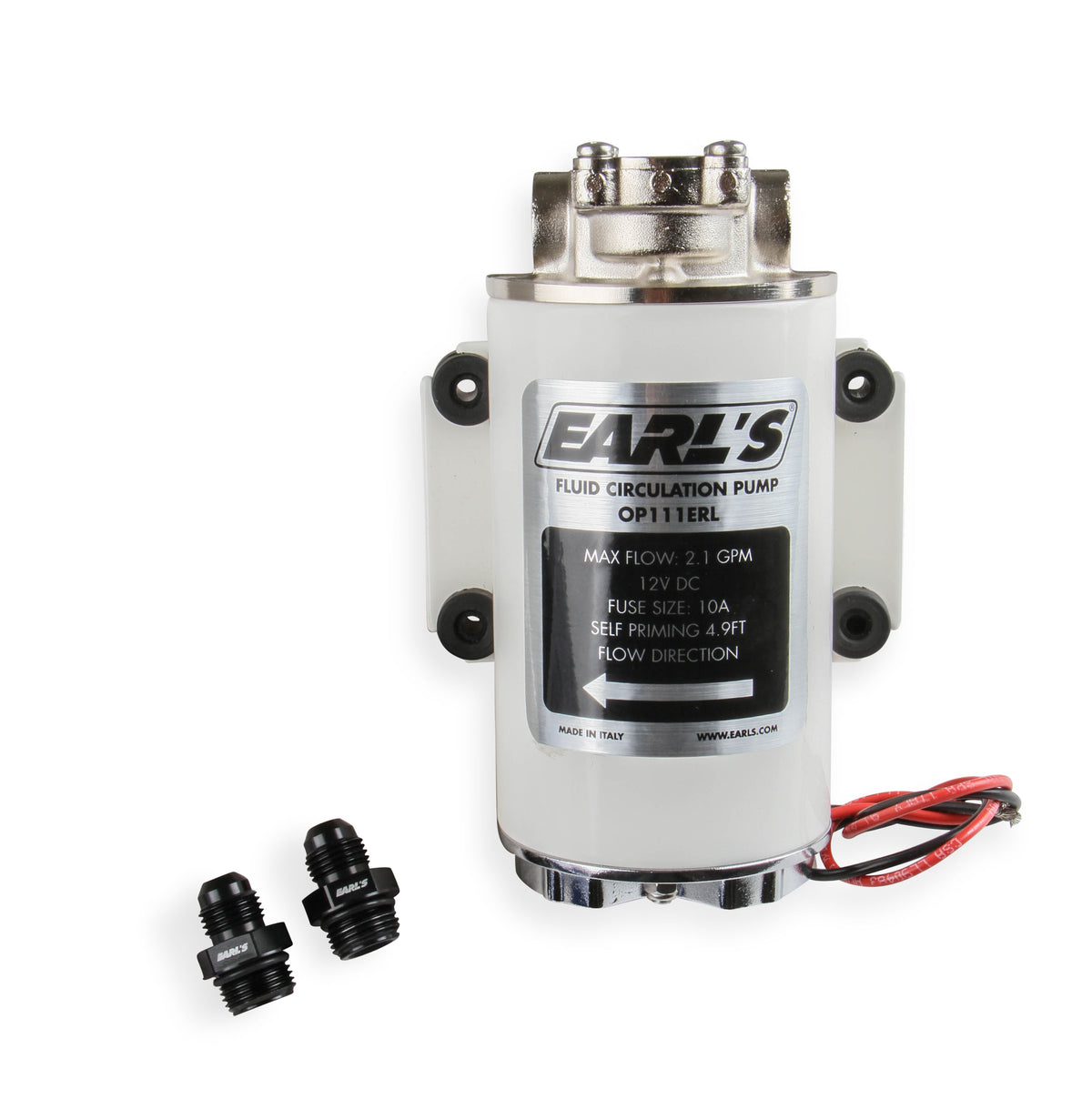 12-Volt DC Electric Oil Circulation Pump w/ 3/8" BSPP (British Standard Pipe Parallel) straight thread Female Ports