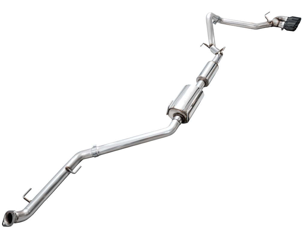 AWE 0FG Exhaust for 4th Gen Toyota Tacoma - Dual Diamond Black Tips