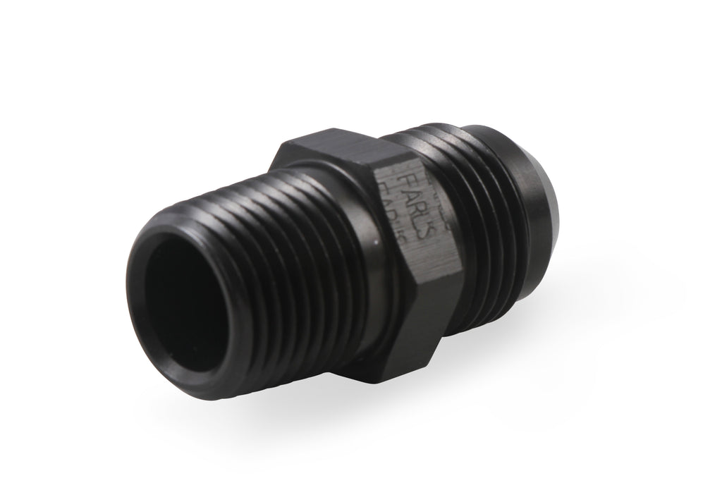 Straight AN -10 Male to 1/2" NPT Male Adapter - Black