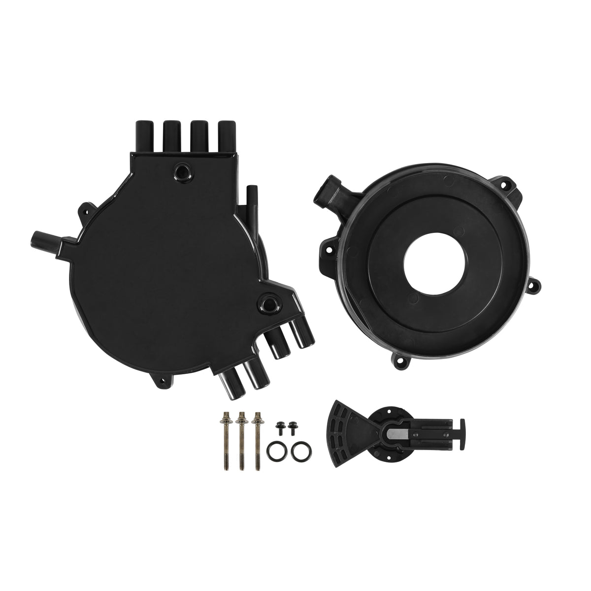 Cap and Rotor for GM Opti-Spark II Distributors - LT1 and LT4 - This replacement cap and rotor for GM Opti-Spark II distributors features high dielectric strength - glass reinforced cap
