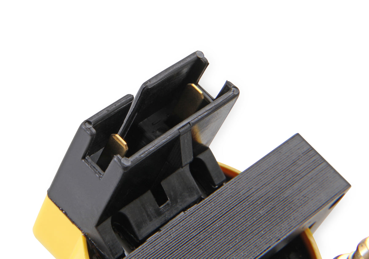 Ignition Coil - SuperCoil - 1984-1998 Ford EEC-IV - Yellow - Individual - This Ford EEC-IV 1984-98 ignition coil has a maximum voltage of 48,000 volts.