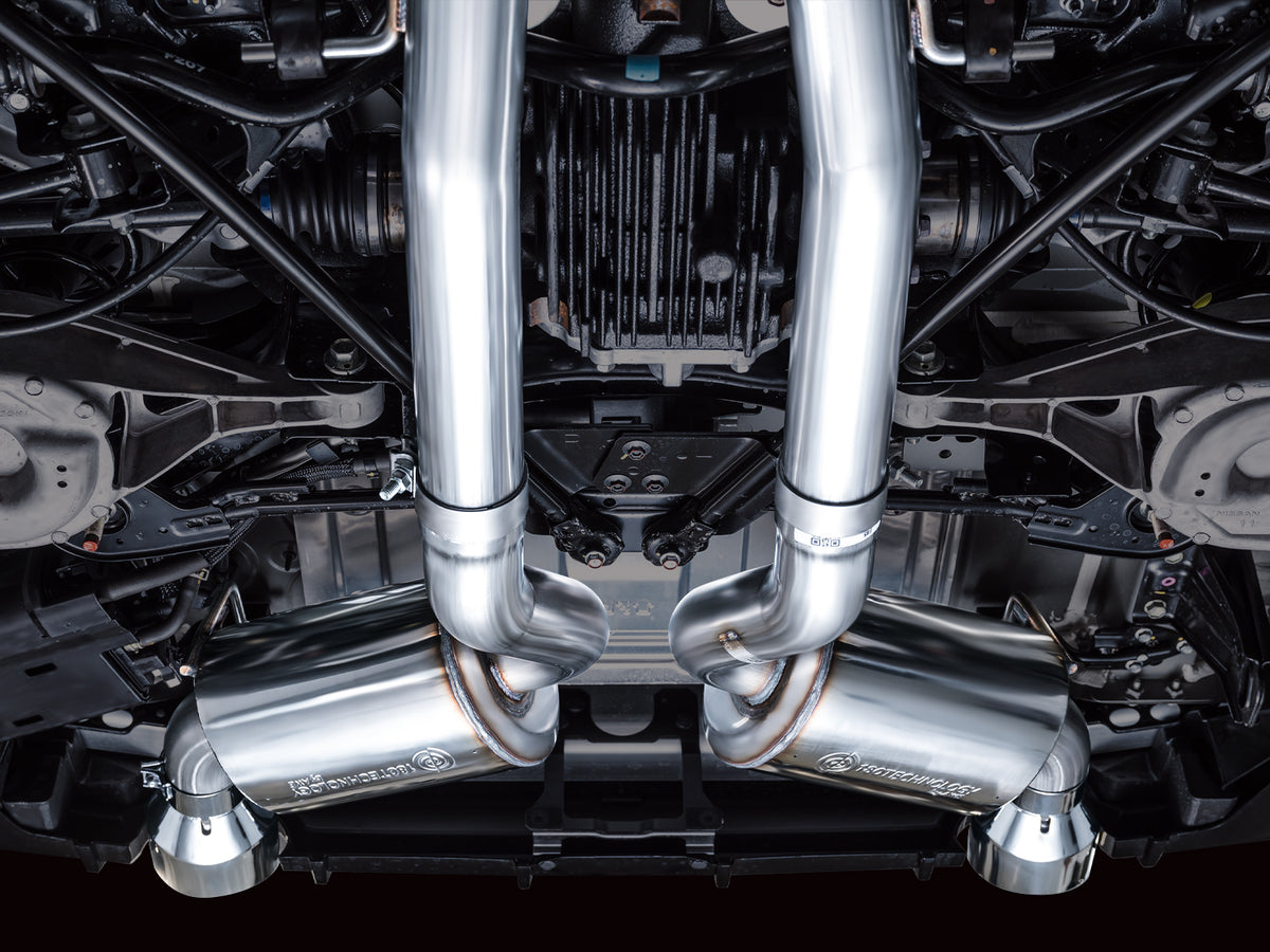 AWE Touring Edition Exhaust for Nissan Z - 5” Chrome Silver Tips