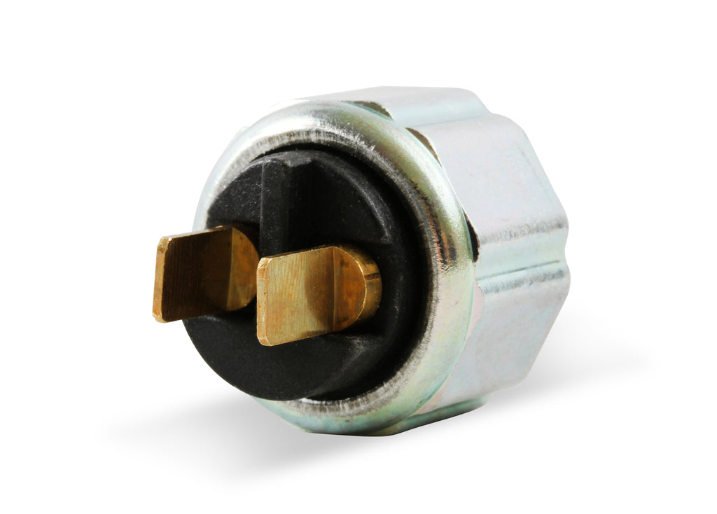 Brake light switch - Pressure activated w/ 1/8" NPT port - (2) 1/4" blade style electrical terminals.