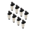 Fuel Injectors - 21 lb/hr - EV1 / Minitimer - High Impedance - Set of 8 injectors