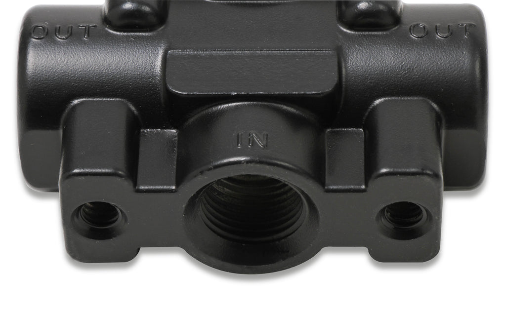 Earl's fuel pressure regulator, Black Finish, 1-4 PSI.  For Weber, Mikuni, O.E.R , SK & Delorto Carbs.