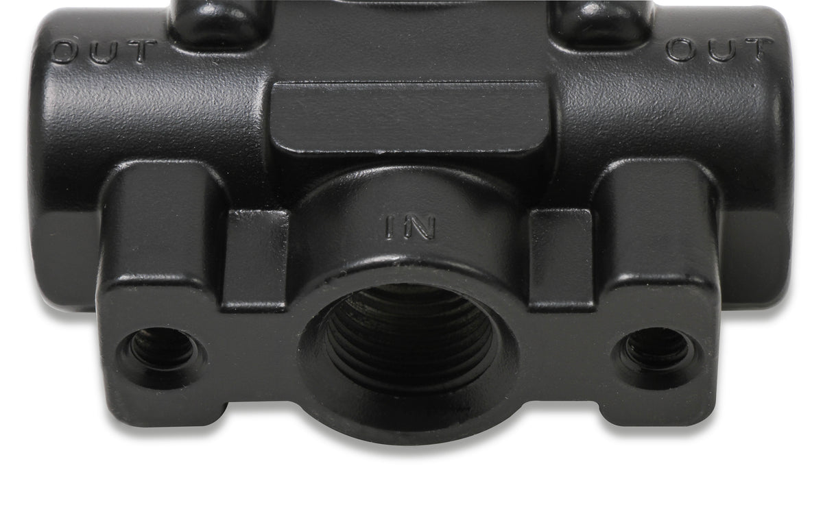 Earl's fuel pressure regulator, Black Finish, 1-4 PSI.  For Weber, Mikuni, O.E.R , SK & Delorto Carbs.