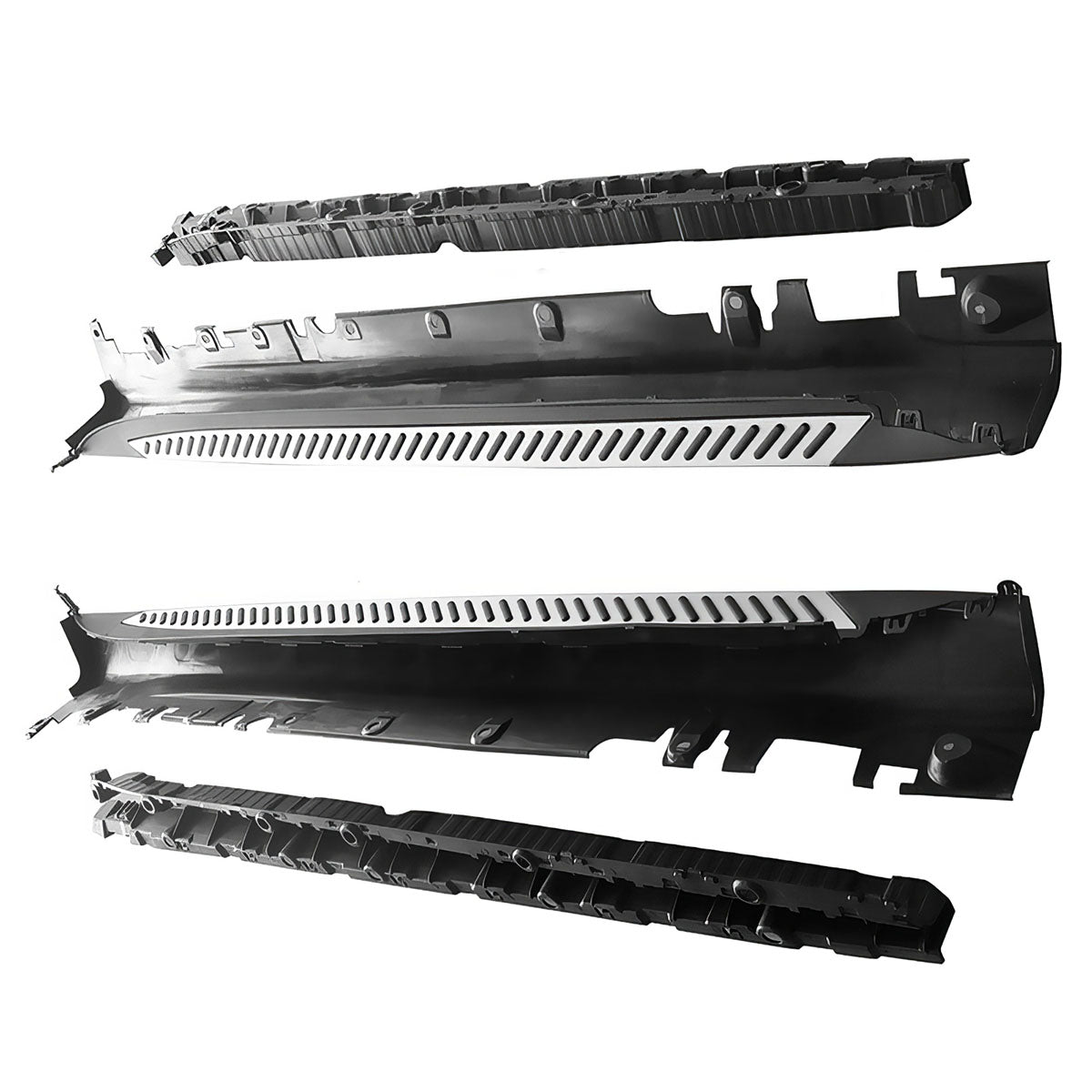 2014-2018 BMW X5 F15 OEM Style Silver Black Running Boards Aluminium