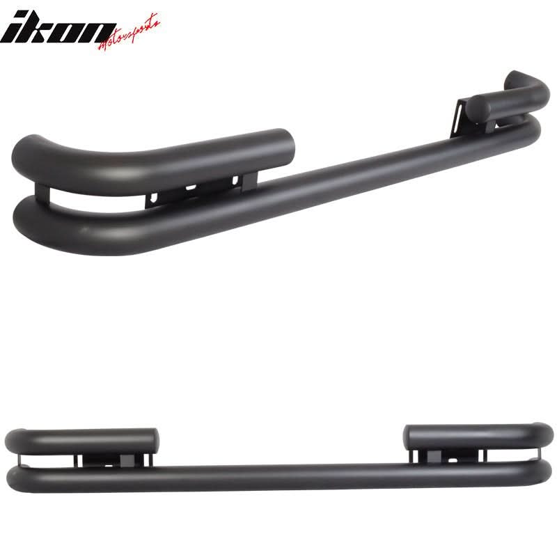 1976-2006 Jeep Wrangler CJ OE Black Double Tube Rear Bumper Bar Steel