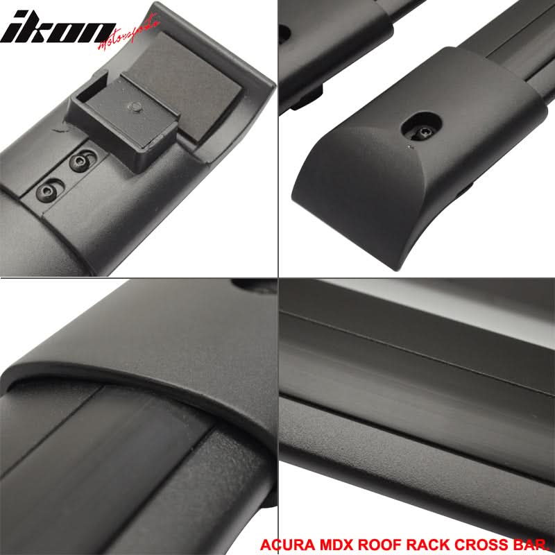 2007-2012 Acura MDX SUV Sport OE Black Cross Bar Roof Rack Aluminum