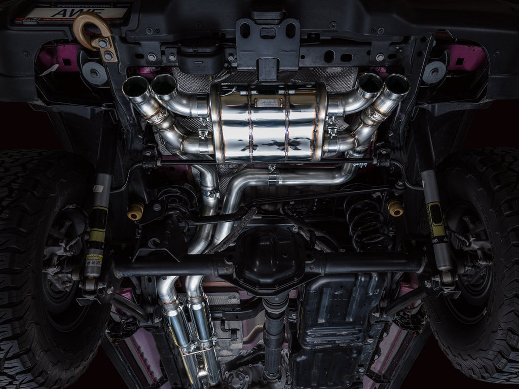 AWE SwitchPath Exhaust for Wrangler 392 - Quad BashGuards