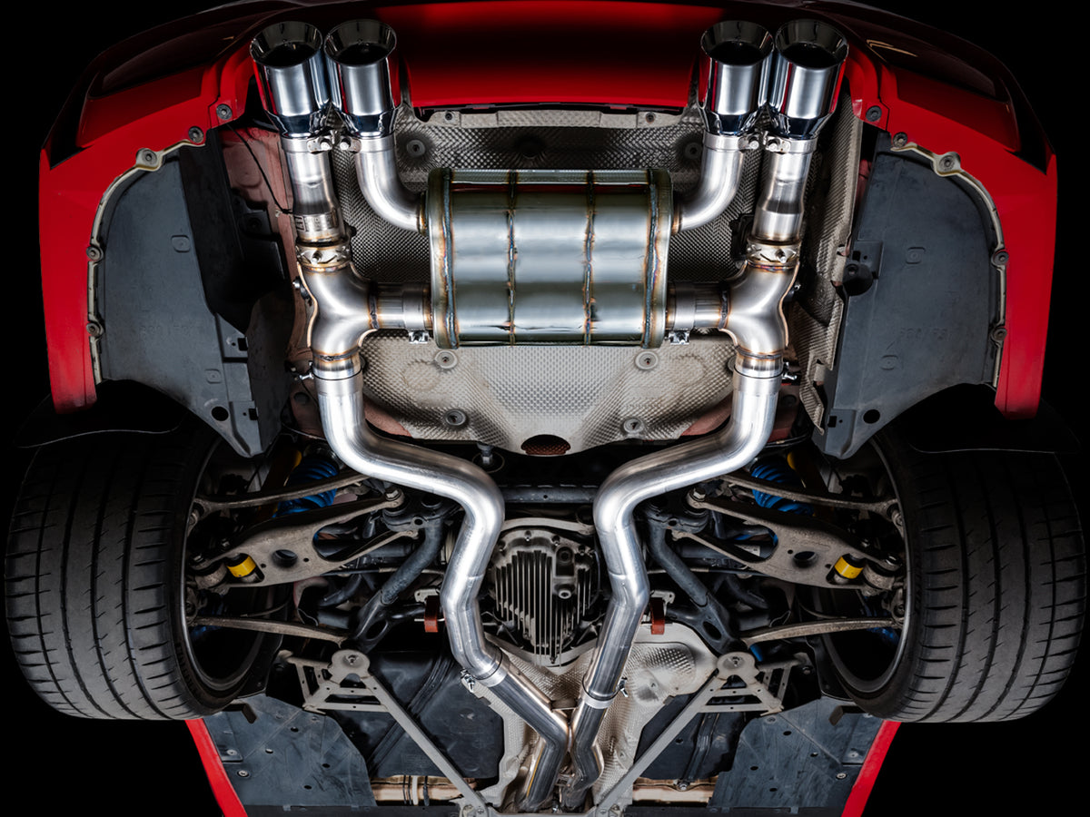 AWE SwitchPath™ Catback Exhaust for BMW F8X M3/M4 - 4" Chrome Silver Tips