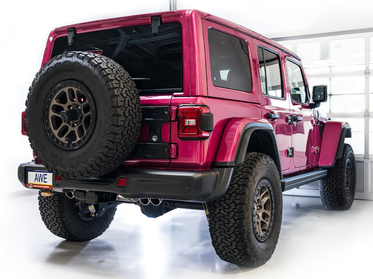 AWE SwitchPath Exhaust for Wrangler 392 - Quad BashGuards