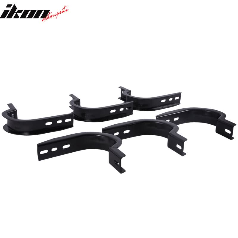 2004-2014 Ford F150 Black Running Board Step Bar Bracket Aluminum