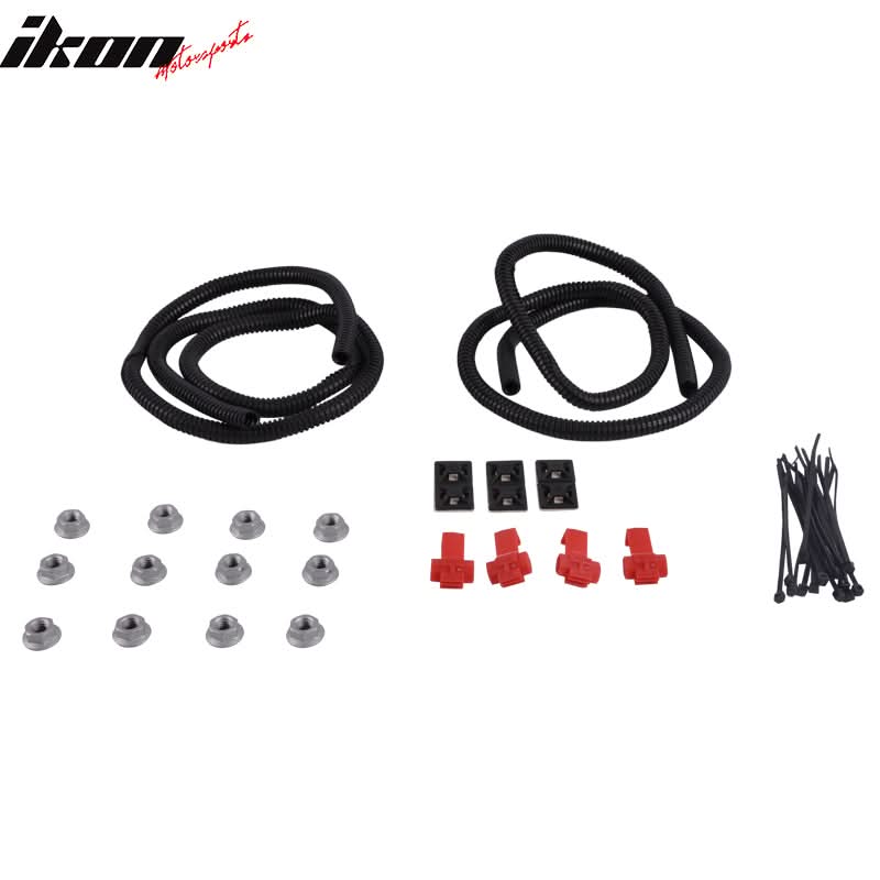 Fits 07-13 Sierra Avalanche White LED Strip Running Boards+Bracket